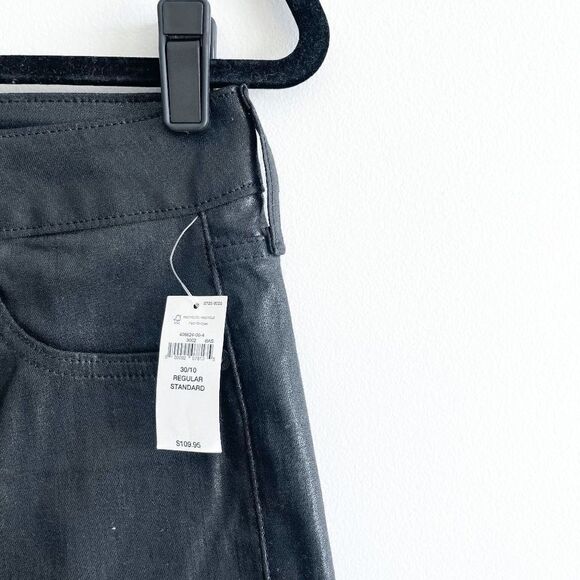 GAP Women's Jeans Vintage Slim Coated Sky High Rise True Black Foil Size 30 NWT - Picture 5 of 11